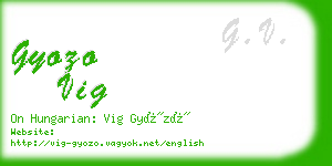 gyozo vig business card